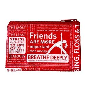 NEW Lululemon Manifesto Zipper Pouch Coin Purse Card Holder Wallet Gift